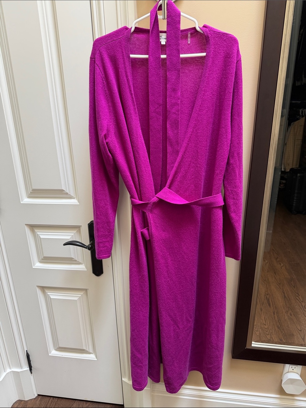 Diane Von Furstenberg Bright Fuchsia cashmere Wrap Dress